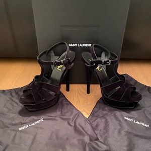 YSL Saint Laurent Tribute Sandal Heel